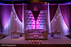 A closer look at Indian wedding reception decor.