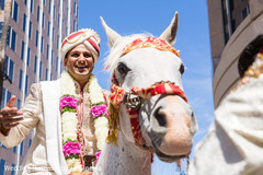 A bride and groom wed in a traditional South Indian ceremony!