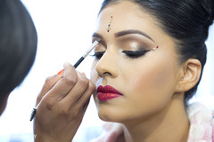 An Indian bride glams up for her wedding events!