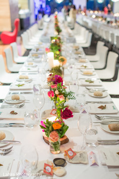 Table setting at the reception.