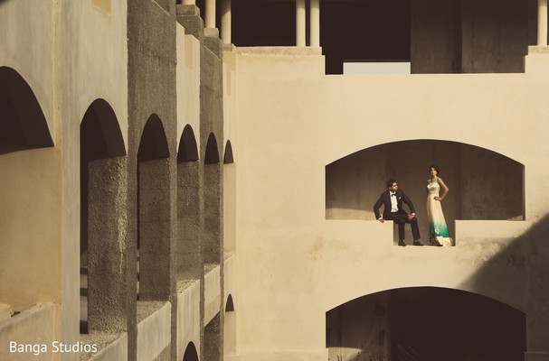 Portrait of the bride and groom