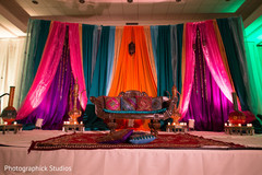 The decor at the sangeet.