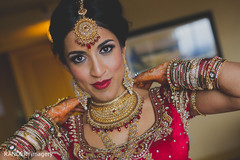 An Indian bride gets glammed up for her wedding!