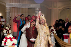 An Indian bride and groom wed in a darling Hindu ceremony!