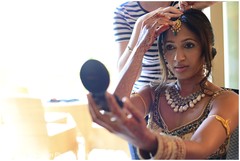 The bride gets ready for her big day.