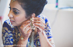 An Indian bride and groom get ready for their wedding in the UK!