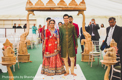 An Indian bride and groom wed in the UK!