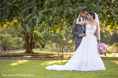 The couple takes portraits.