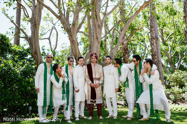 Groom's party portraits