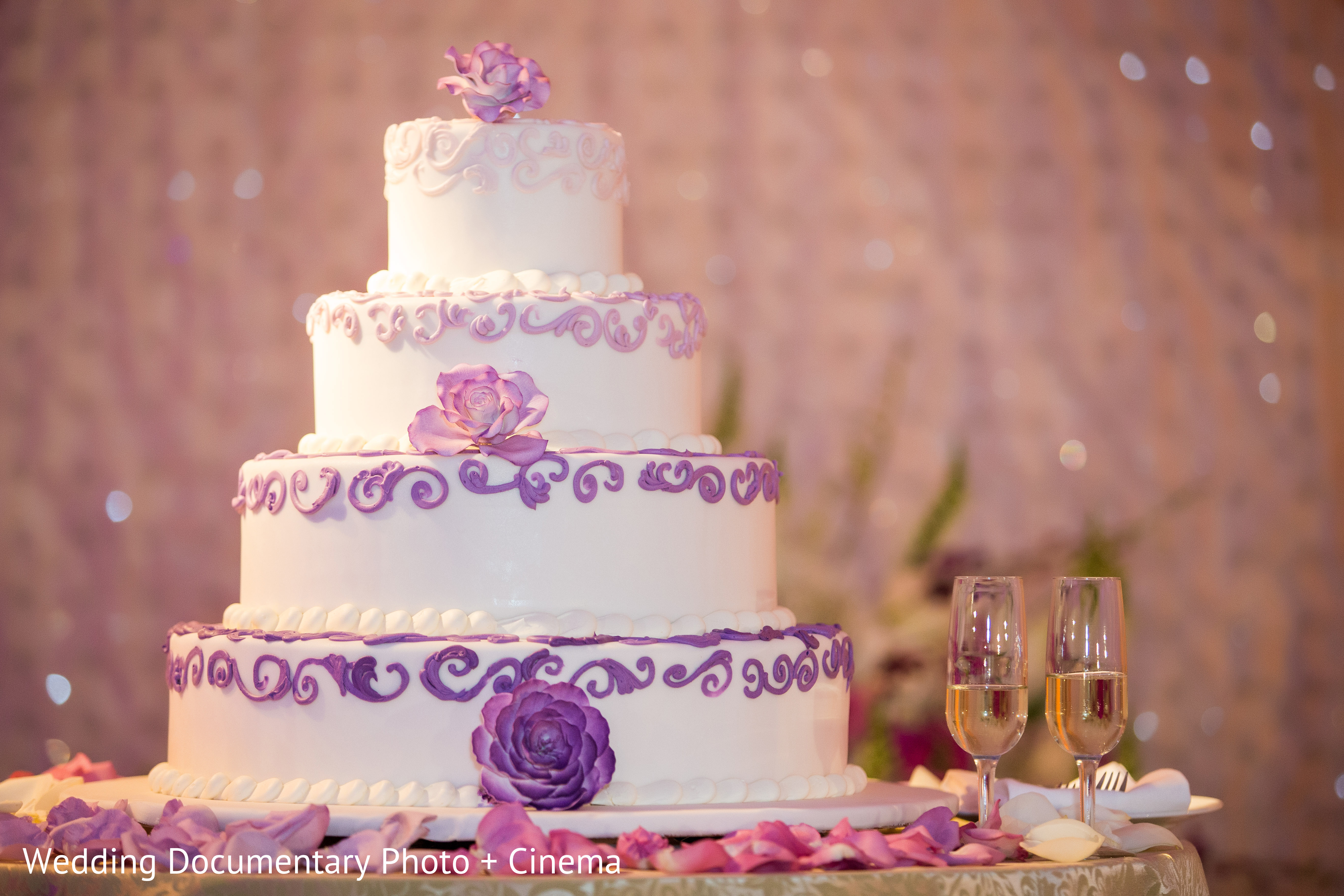 Wedding Cake in San Jose, CA Indian Wedding by Wedding Documentary