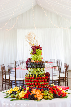 The cakes and treats at the reception!