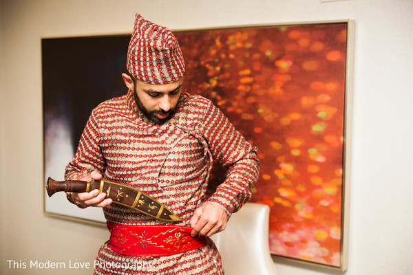 Groom Getting Ready