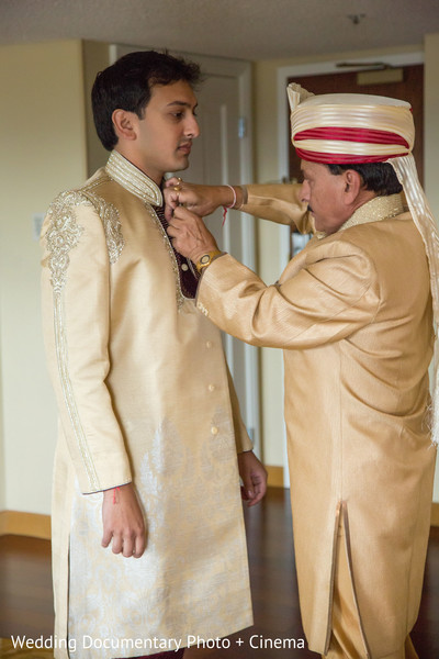 Groom Getting Ready