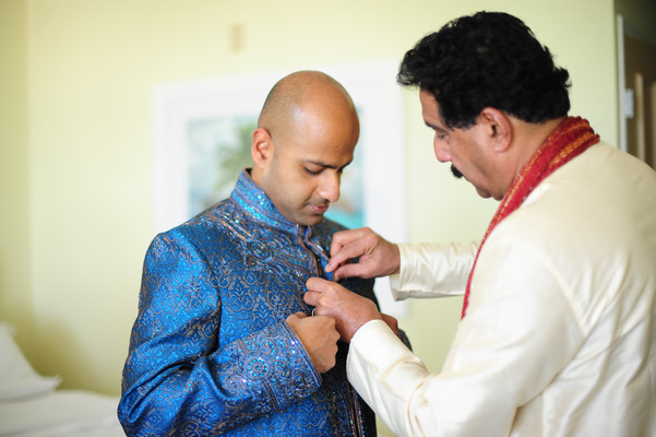 Groom Getting Ready