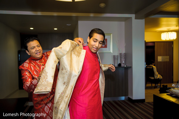 Groom Getting Ready