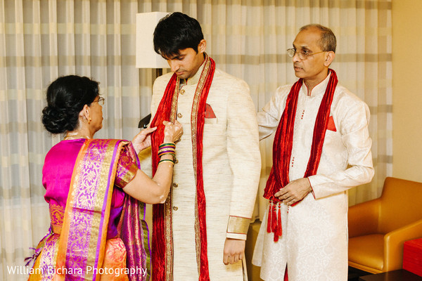 Groom Getting Ready