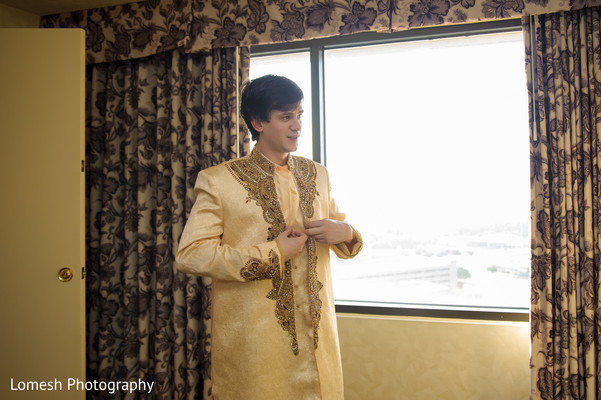 Groom Getting Ready