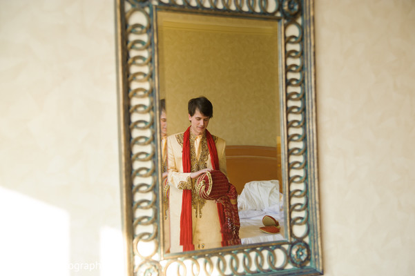 Groom Getting Ready