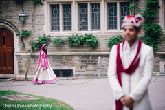 A first look portrait session is held!