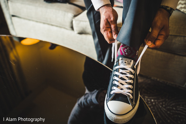 Groom Getting Ready