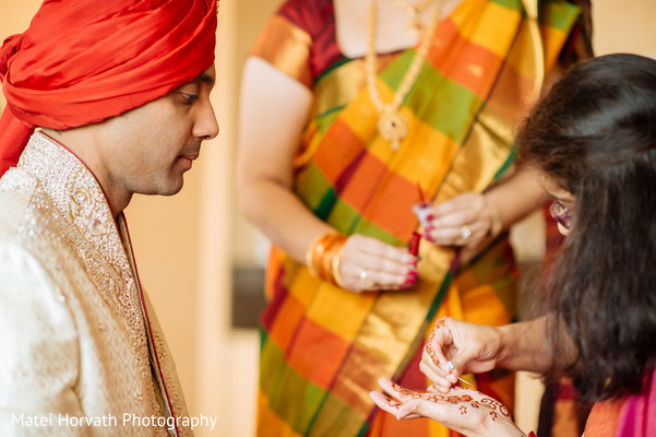 Groom Getting Ready