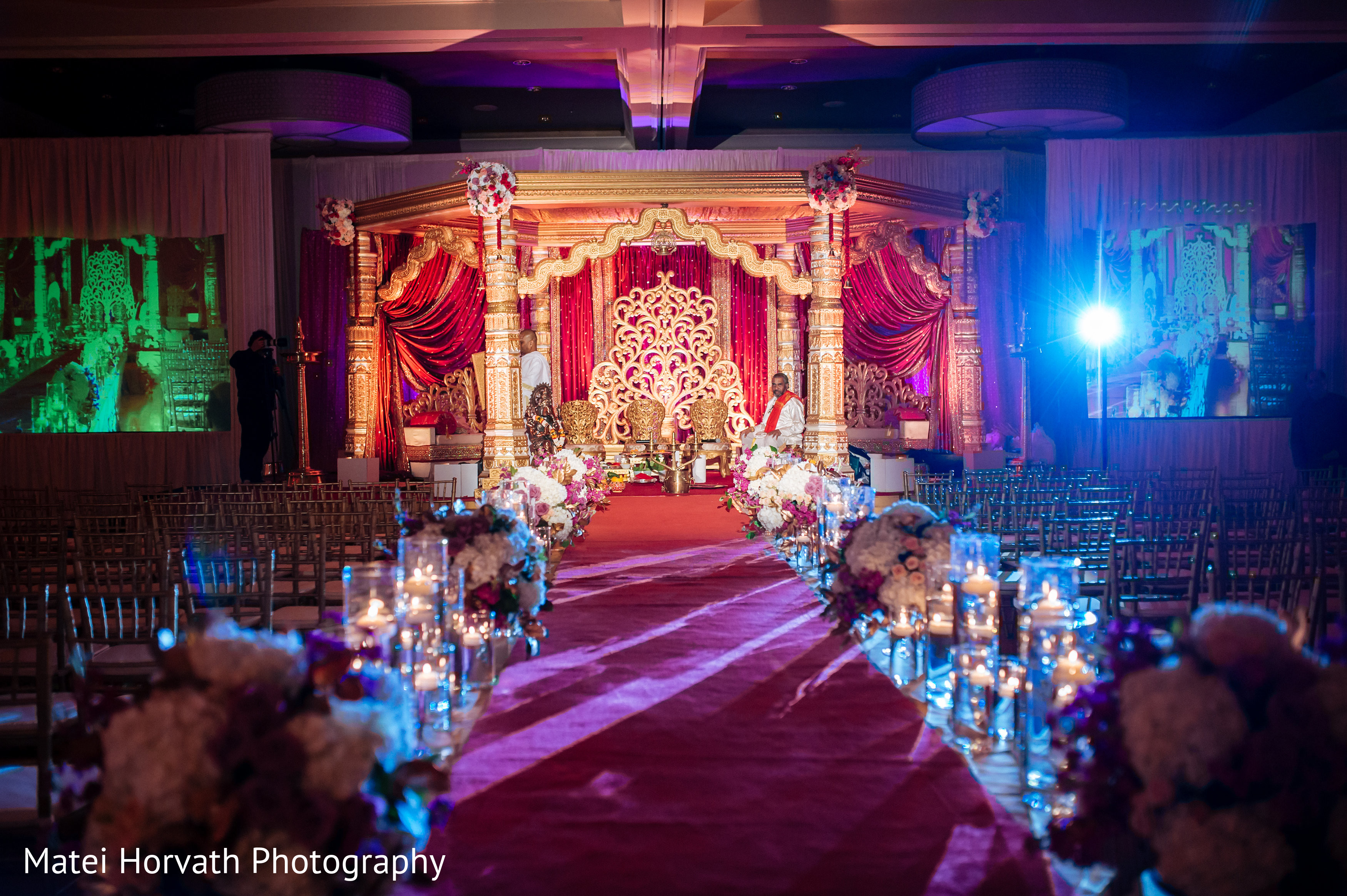 Floral & Decor in Dallas, TX Indian Wedding by Matei Horvath