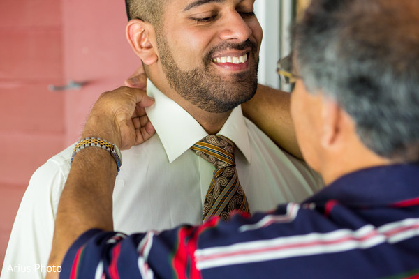 Groom Getting Ready