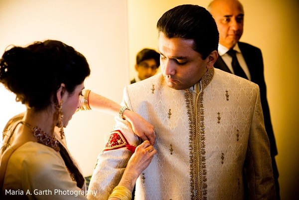 Groom Getting Ready