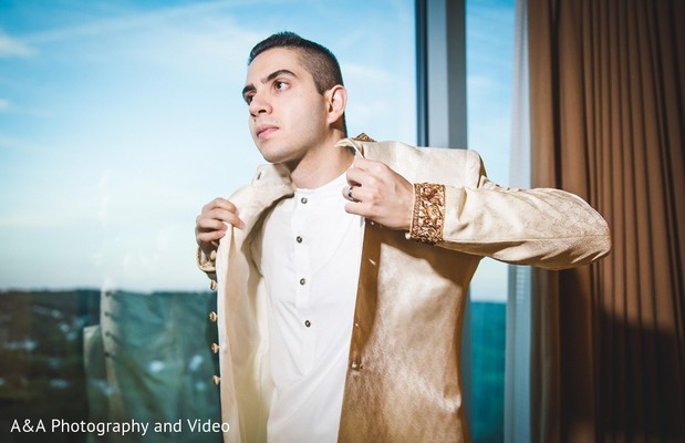 Groom Getting Ready