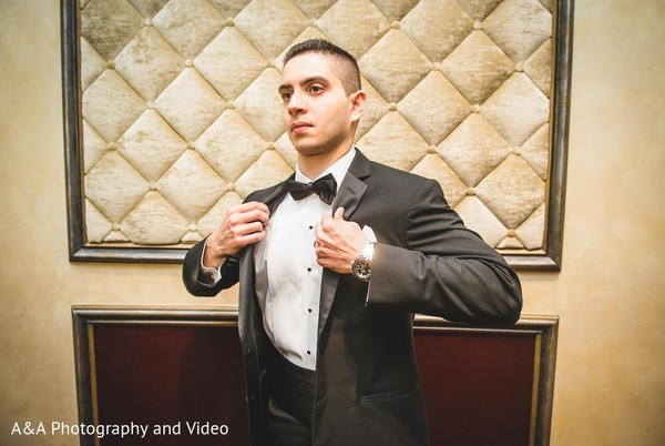 Groom Getting Ready