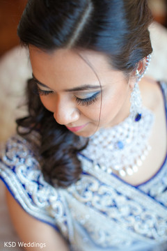 The bride takes reception portraits!