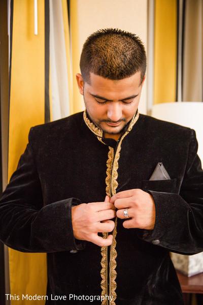 Groom Getting Ready