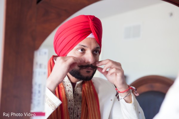 Groom Getting Ready