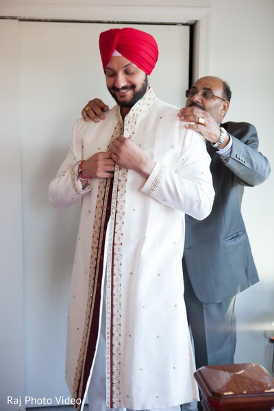 Groom Getting Ready