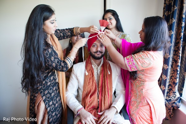 Groom Getting Ready