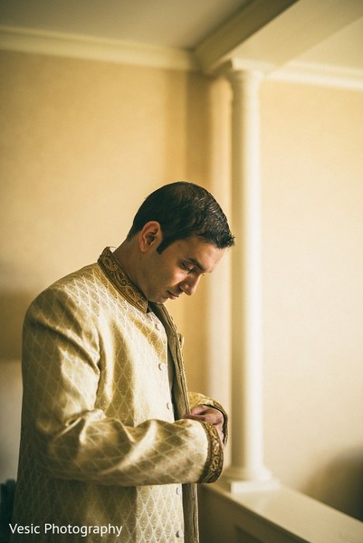 Groom Getting Ready