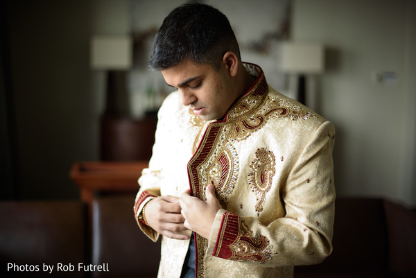 Groom Getting Ready