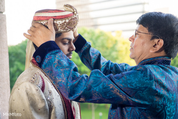 Groom Getting Ready