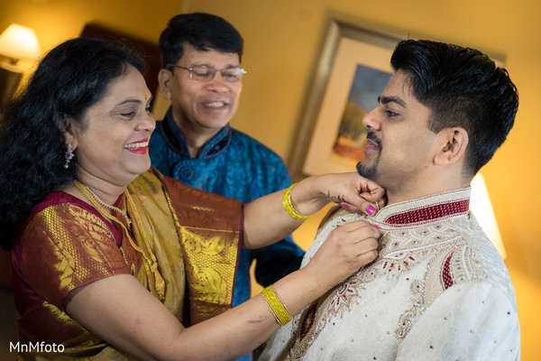 Groom Getting Ready