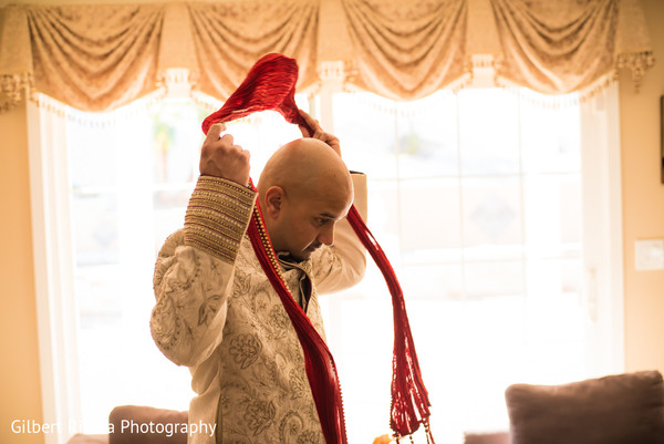 Groom Getting Ready