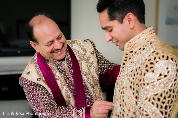 Groom Getting Ready