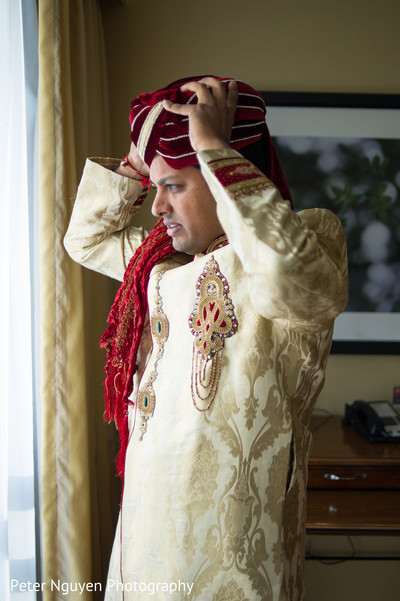 Groom Getting Ready