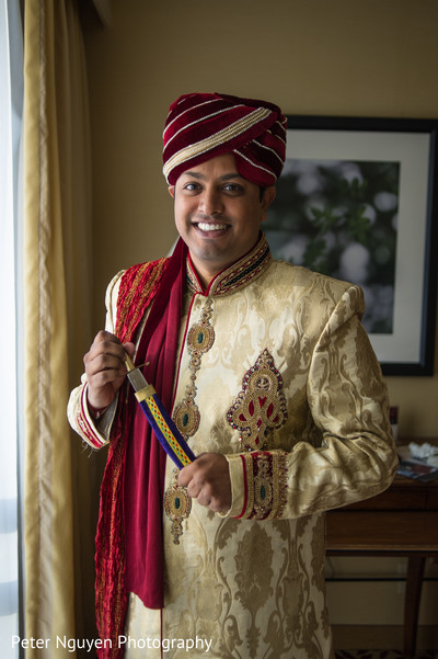 Groom Getting Ready