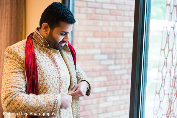 Groom Getting Ready