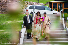 The outdoor Indian fusion ceremony takes place!