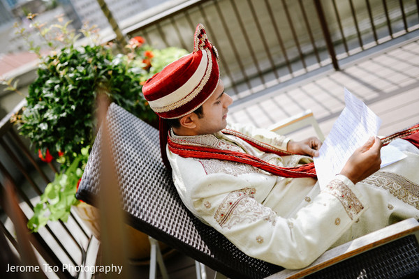 Groom Getting Ready