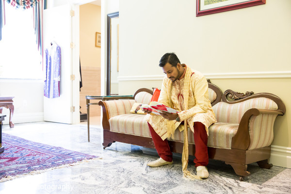 Groom Getting Ready