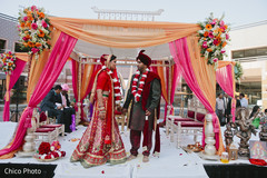 The Indian wedding ceremony takes place!