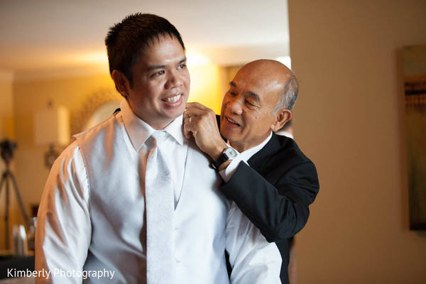 Groom Getting Ready