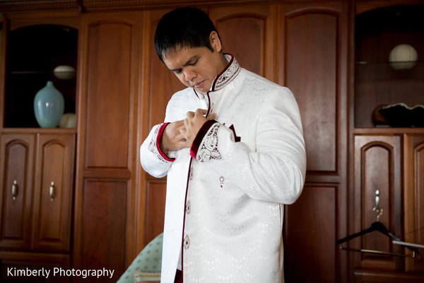 Groom Getting Ready